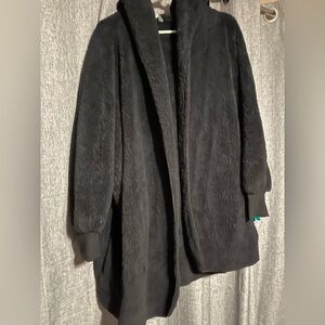 Sherpa jacket with hood